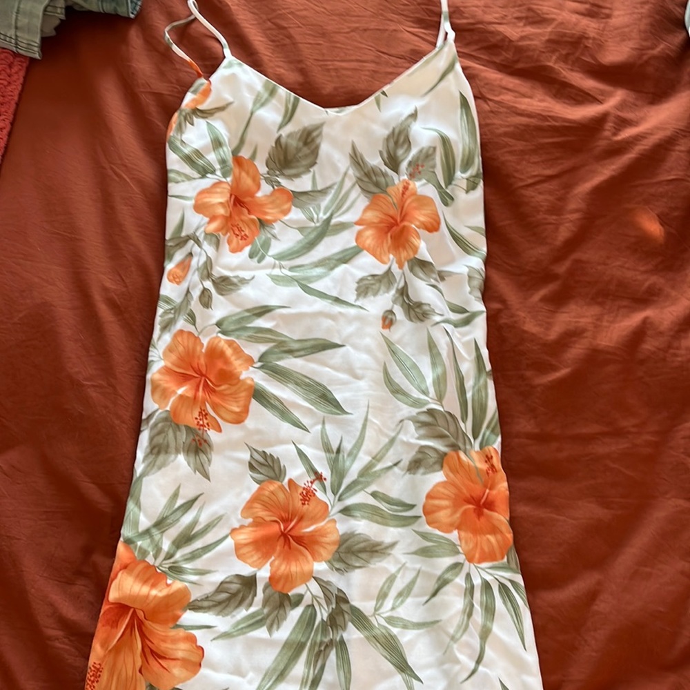 La Cabana floral hawaiian strap midi dress